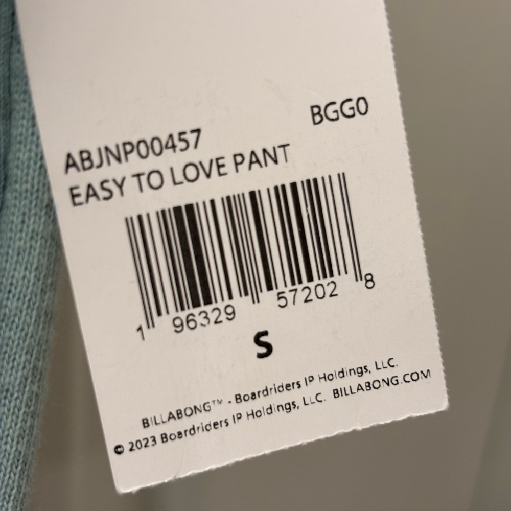 NWT Billabong Women's easy to love sweat Pants- S - Picture 6 of 11